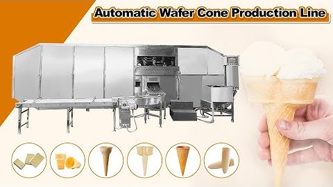 Automatic Wafer Cone Production Line|Wafer Cone Making Machine|Ice Cream Cone Making Machine
