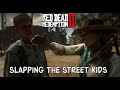 Red Dead Redemption 2 | Slapping Street Kids 😈 (Mortal Kids Mod)