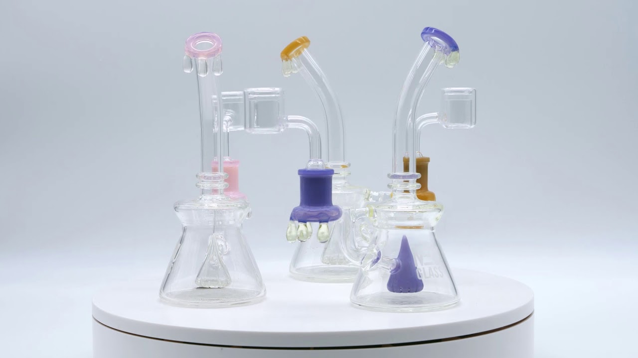 NEU UV Cone Drip Water Pipe (7")