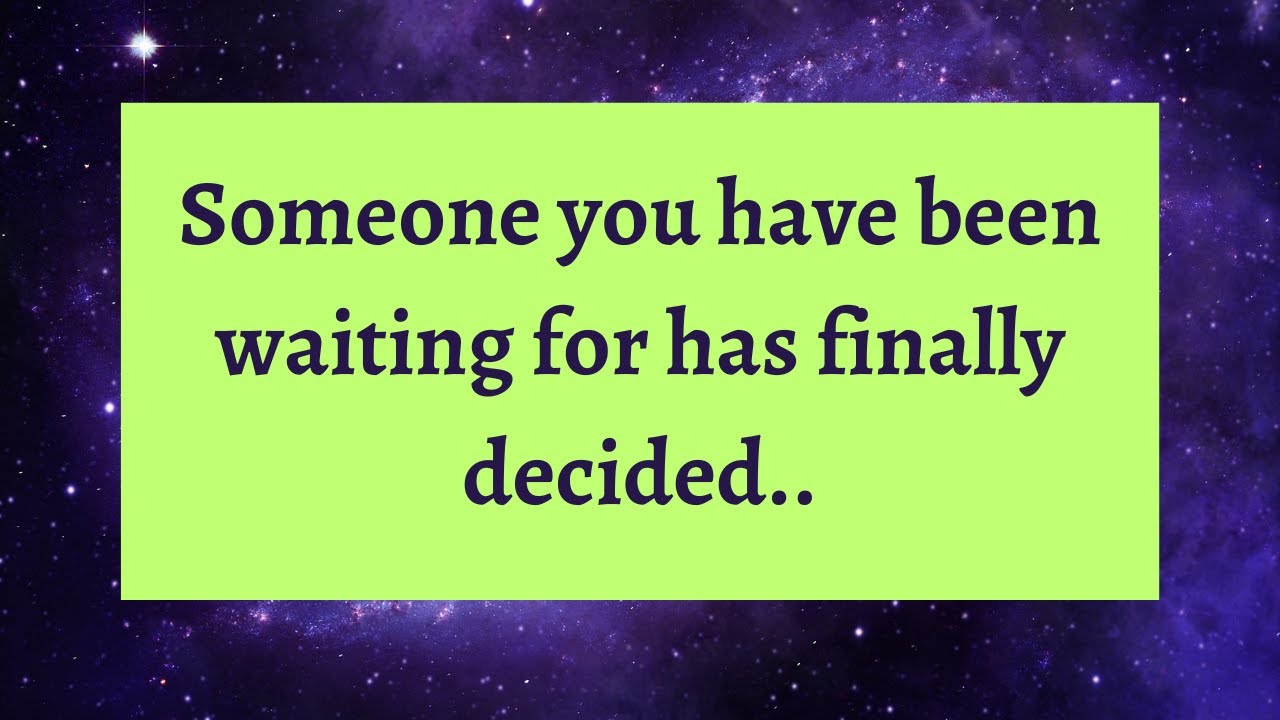 ⚱️Someone you have been waiting for has finally decided..... smile 
