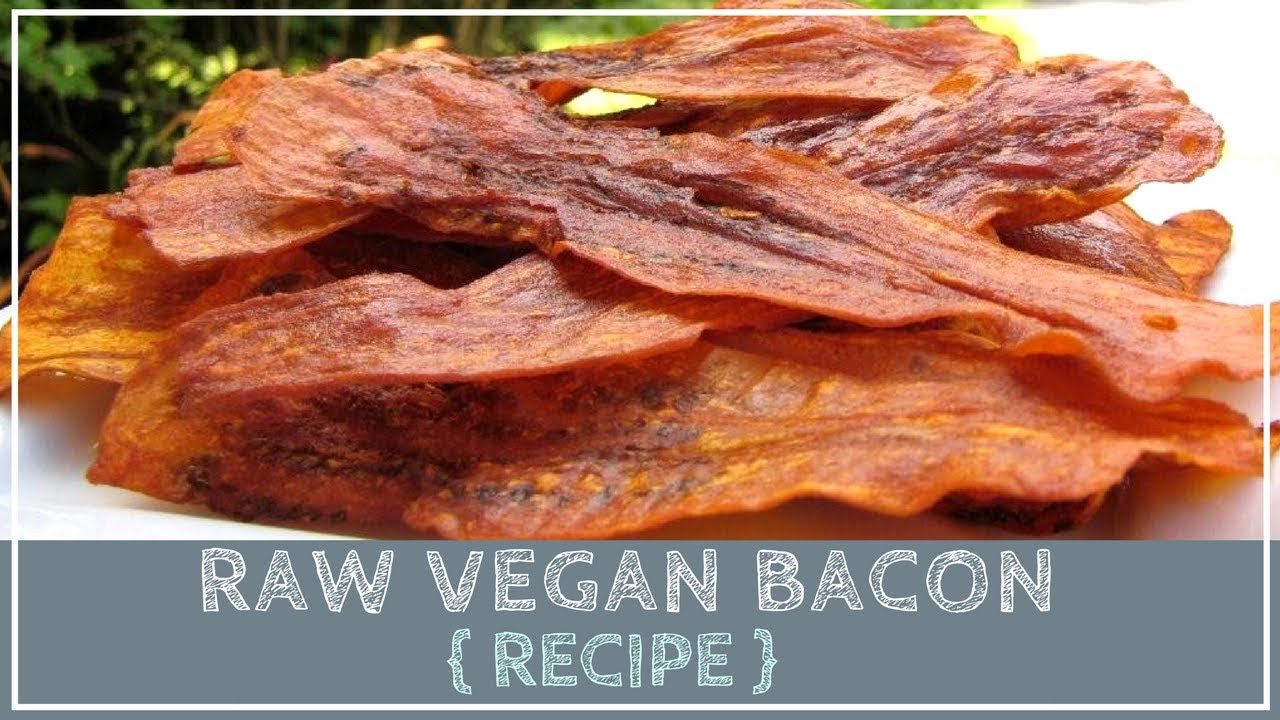 Raw Vegan Eggplant Bacon Recipe - YouTube