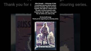 Allied Strength US Propaganda Poster 1944 #ColourisedHistory