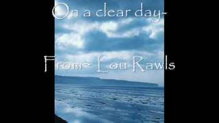 "On A Clear Day"- 1966-Lou Rawls chords