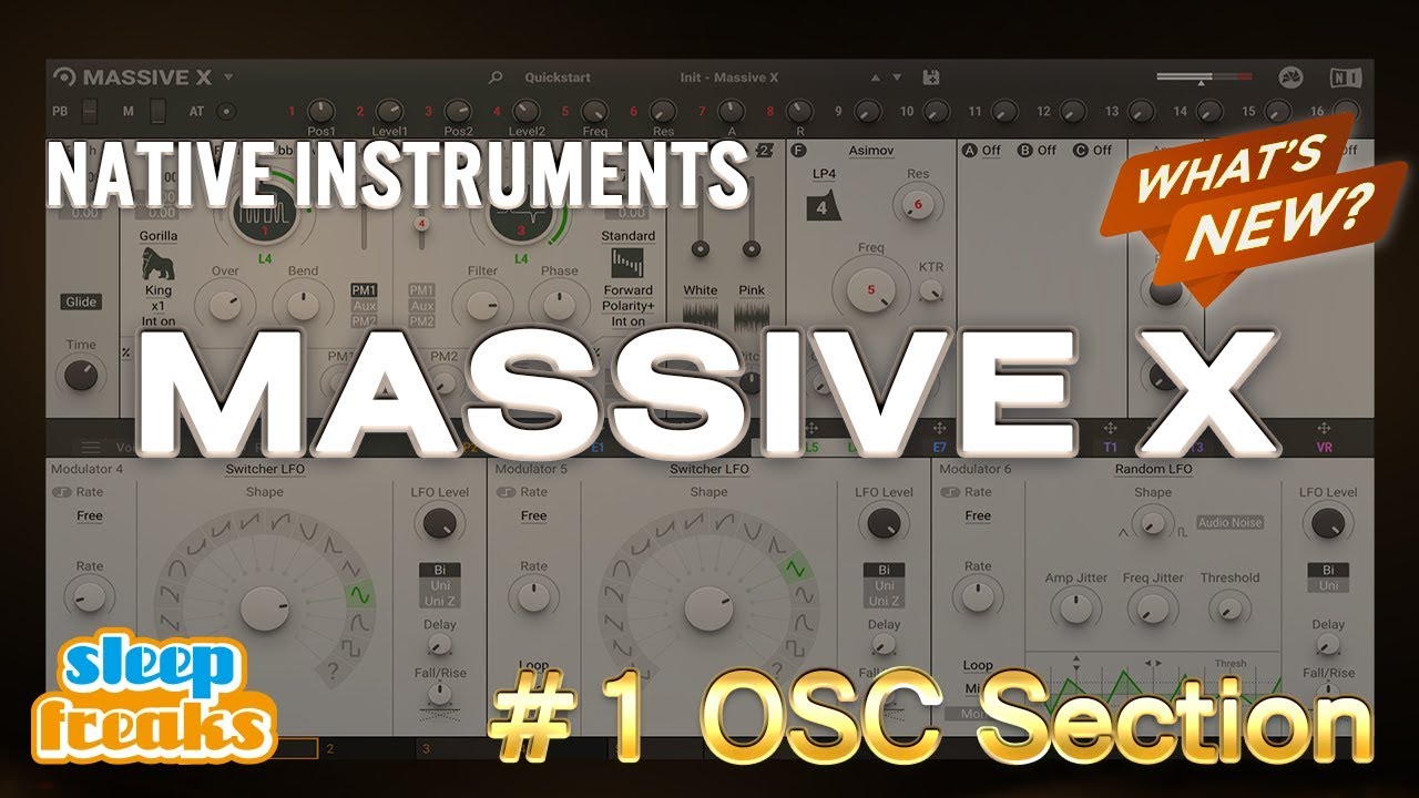 MASSIVE X Tutorial 1. Oscillator Section [with English Subtitles