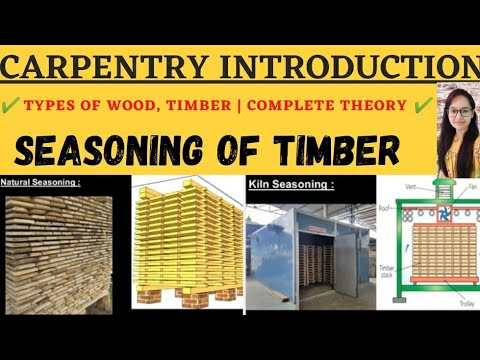 Carpentry Introduction | Types of Wood | Seasoning of Timber | Types of