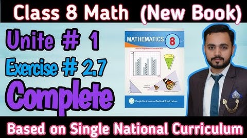 Class 8th Math New book Exercise 2.7 Complete|8th Math New book 2023-24 |8 class math#8thclass