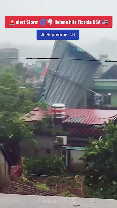 Storm Milton Hits Florida  #shorts #hurricane #storm #tornado #typhoon #thunder #nature #weather