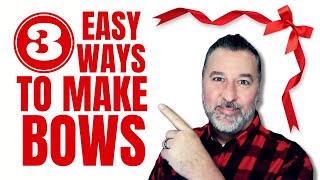 3 Easy Ways to Make Bows - Easy Bow Tutorial - #howtomakeabow