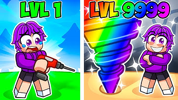 I went from NOOB to PRO in Roblox DRILL DIGGING SIMULATOR!