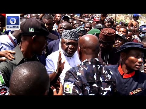Ogun Gov Poll: Ladi Adebutu Leads Protest In Abeokuta, 'You're A Sore Loser', APC Tells PDP