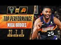 Mikal Bridges PIVOTAL PLAYOFF CAREER-HIGH 27 PTS in Game 2 W! 🔥