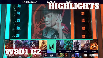 AST vs MSF - Highlights | Week 8 Day 1 S12 LEC Spring 2022 | Astralis vs Misfits W8D1