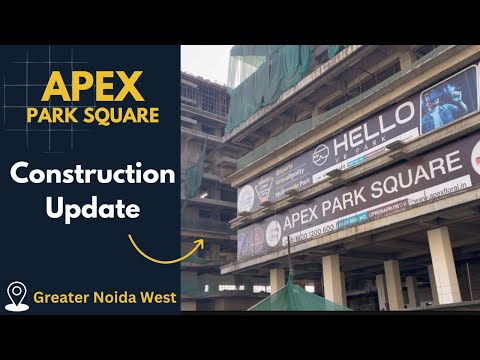 Apex Park Square - Construction Update | Commercial project in Noida #bricksbybricks #apexparksquare
