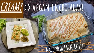Jackfruit n' Crema Enchiladas: VEGAN + oil-free & gluten-free! by Kaelyn Dovalina 59 views 3 years ago 11 minutes, 46 seconds