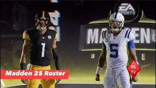 Madden 24  Pittsburgh Steelers vs. Indianapolis Colts • '25 Roster • PS5 #madden24 #new #nfl