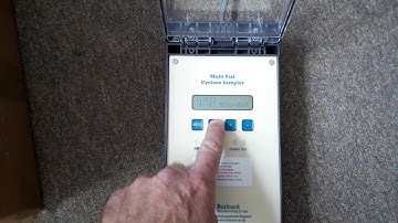 Burkard High-volume Cyclone: Setting time on the timer unit