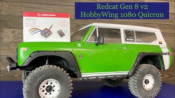 Redcat Gen 8 v2 - HobbyWing 1080 ESC - Install & Sound check
