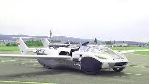 prototype flying car complete its first flight Car that transforms into airplane flies in Slovakia