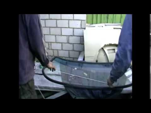 Как установить лобовое и заднее стёкла на ВАЗ 2105-07 Жигули - YouTube