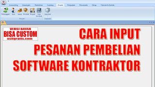 CARA INPUT PESANAN PEMBELIAN SOFTWARE KONTRAKTOR screenshot 2