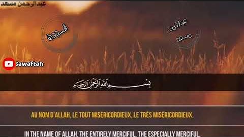 صوت سيدهشك كثيرا عبدالرحمن مسعد من أجمل ما قرأ سورة السجدة