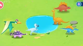 PERGI KE SURGA DINOSAURUS | PANDA KECIL : MERAWAT DINOSAURUS | BABYBUS GAME INDONESIA screenshot 4