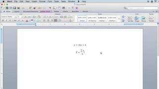 Word Equation Editor STAT 200