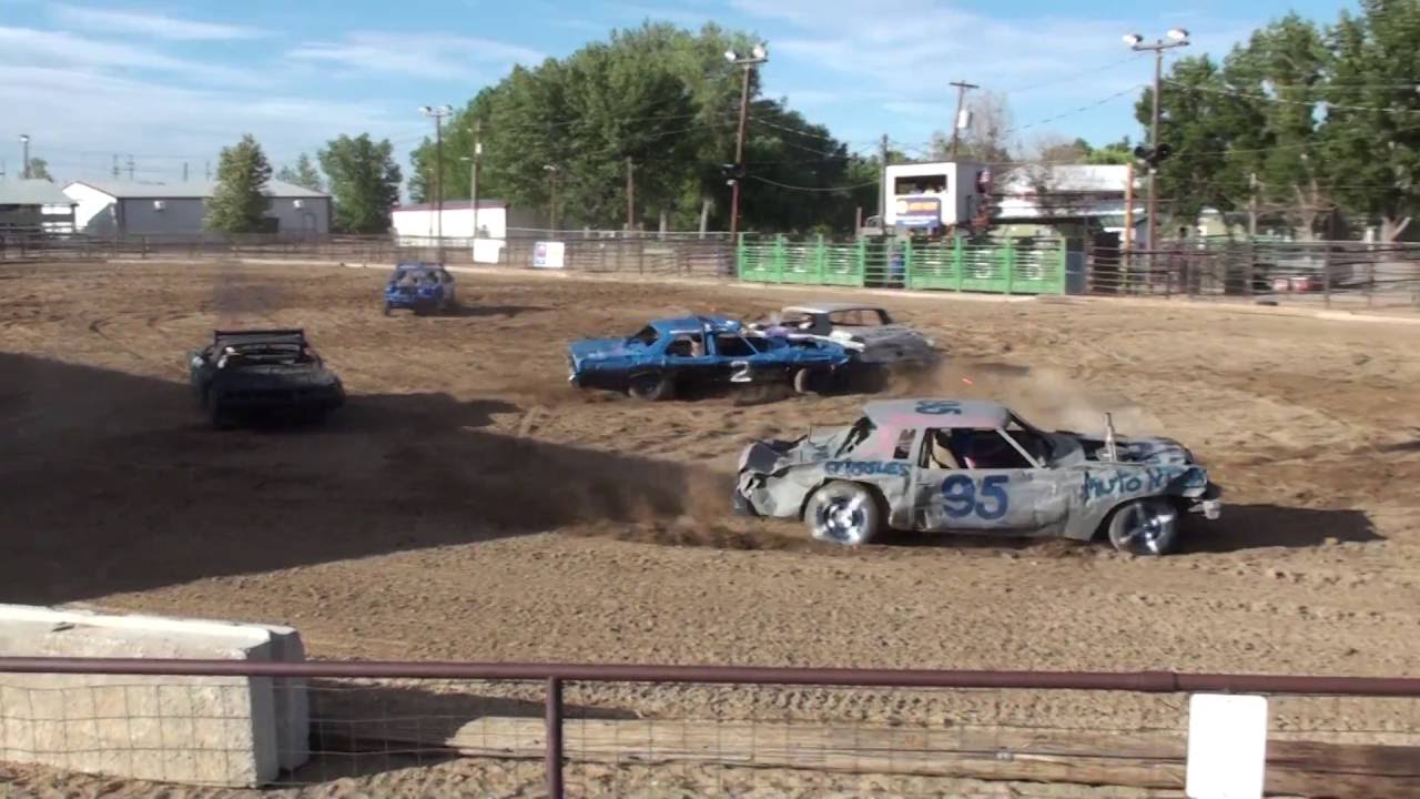 Worland Demolition Derby 2016 Heat 3 YouTube