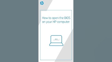 How to open the BIOS on your HP computer #shorts