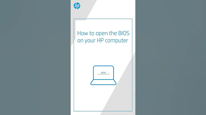 How to open the BIOS on your HP computer #shorts