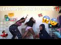 Being TAUGHT how to DANCE 💃🏾‼️😂