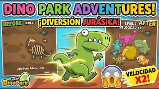 Dino Park Adventures Velocidad X2 ¡Diversión Jurásica! 😱🦖⚡  #dinopark #gamming #fyp