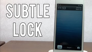 Subtle Lock - Create More Space On Your Lockscreen!