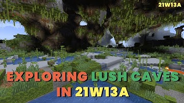 Exploring Lush Caves in 21w13a | Relax Gamepay | Minecraft 1.17 21w13a Snapshot
