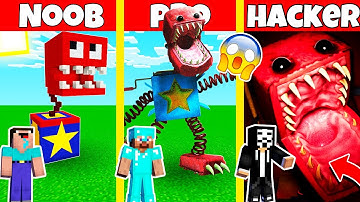 PROJECT POPPY PLAYTIME TRAILER BOXY BOO HOUSE BUILD CHALLENGE - NOOB vs PRO vs HACKER / Animation