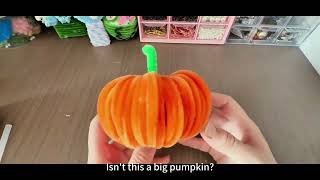 Cute Pumpkin Pipe Cleaner | 🎃How to make a Pumpkin | DIY Plant pipe cleaner Crafts