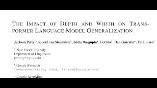 The Impact of Depth and Width on Transformer Language Model Generalization