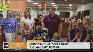 Mansfield ISD welcomes family from Ukraine