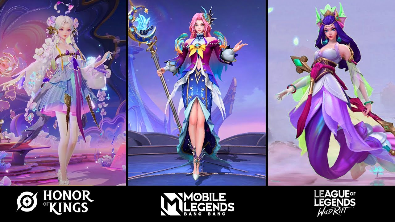 Kadita, Dolia, Nami : Skin Effects | Mobile Legends vs Honor of Kings vs Wildrift