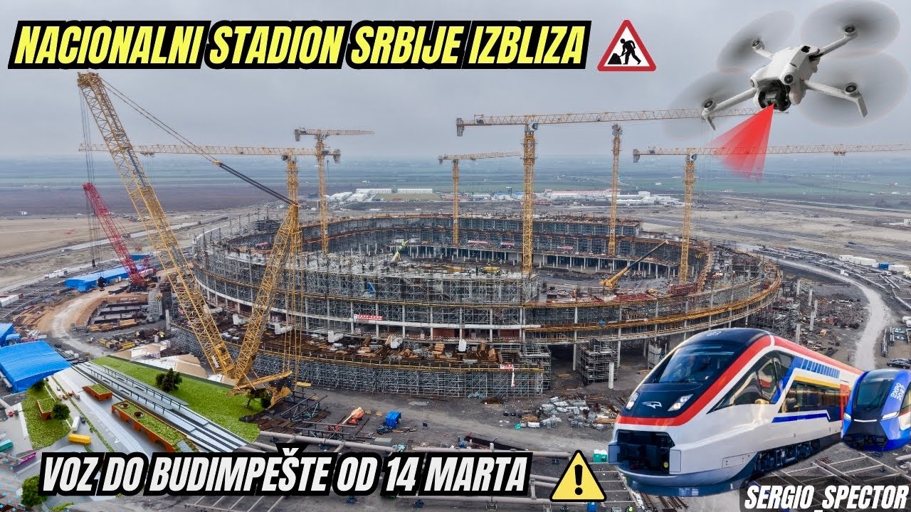 Izgradnja Nacionalnog stadiona IZBLIZA, Brzi kineski voz do Budimpešte od 14. Marta