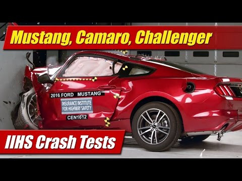 IIHS Crash Tests: 2016 Mustang, Camaro, Challenger