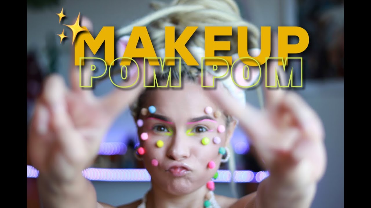 МАКИЯЖ С ПОМПОНАМИ | POM POM MAKEUP TUTORIAL