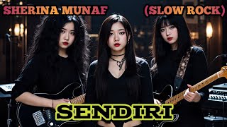 SENDIRI - SHERINA MUNAF (SLOW ROCK) cover by Nabilah studio 
