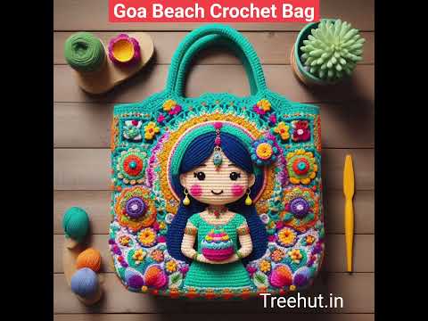 Crochet Goa Beach Bag #crochet #crochetideas