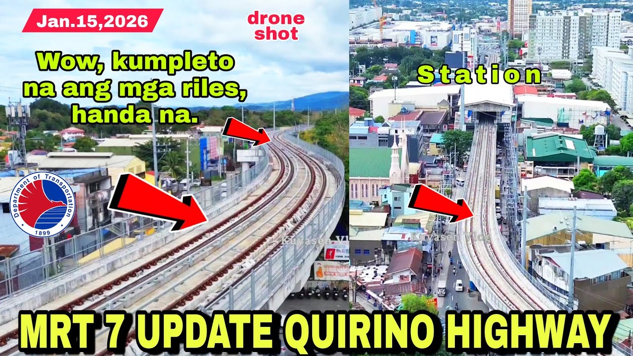 Wow! Kumpleto na ang mga riles, handa na| MRT 7 UPDATE QUIRINO STATION