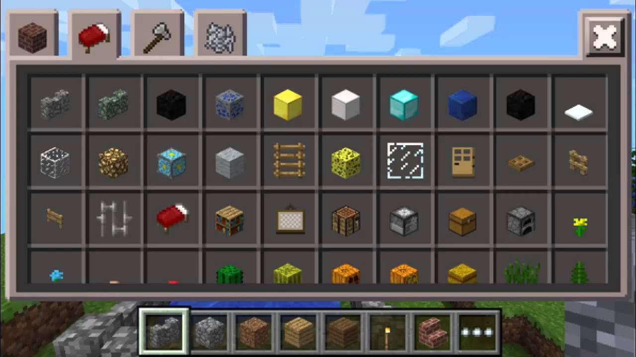Как выглядит новейшая версия майнкрафта Actualización: Minecraft PE 0.8.0 NUEVO INVENTARIO EN CREATIVO - YouTube