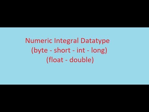 Java Basics Course || 4#N.I.Datatype(byte, short, int, long, float, double) || (ARABIC)