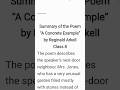 A Concrete Example Class 8 Summary