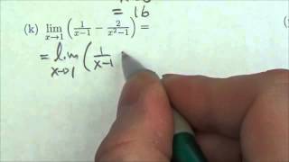 Math 31 Limits Review #1k