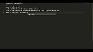 Salesforce Fundamentals Interview Question - Series 1